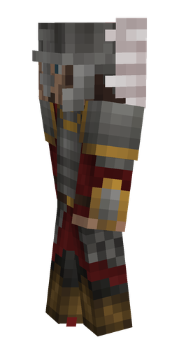 Black skin: body, left side render