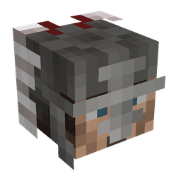 Black skin: head render