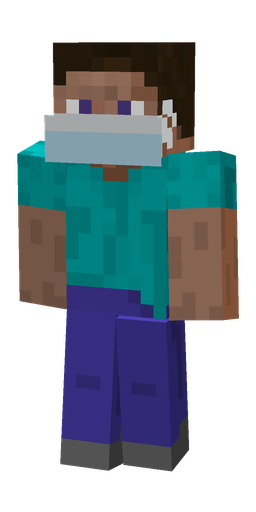 Blue skin: body, front render