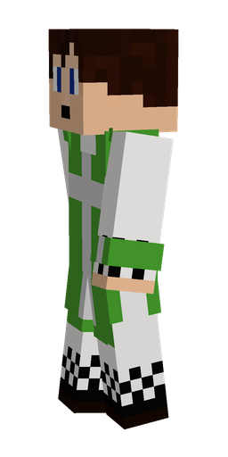 Black skin: body, left side render