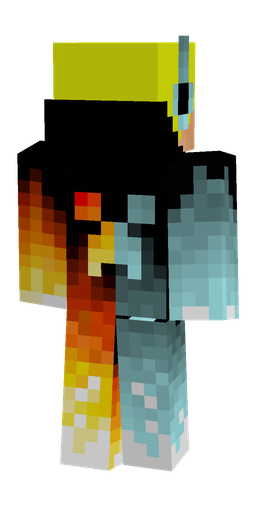Black skin: body, back render