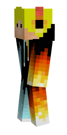Black skin: body, left side render