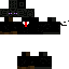 Black skin: raw texture render