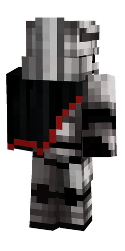 Black skin: body, back render