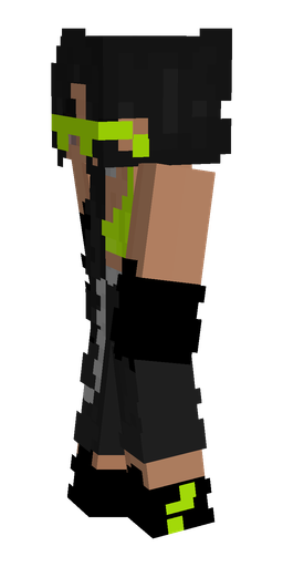 Black skin: body, left side render