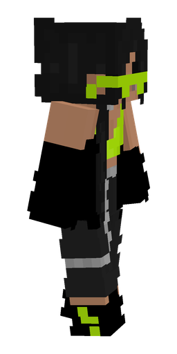 Black skin: body, right side render