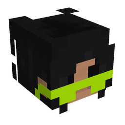 Black skin: head render