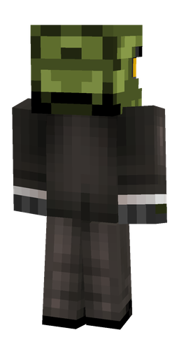 Black skin: body, back render