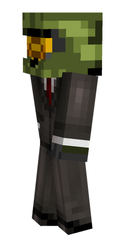 Black skin: body, left side render