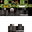 Black skin: raw texture render