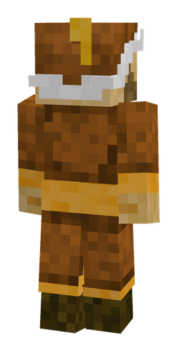 Brown skin: body, back render