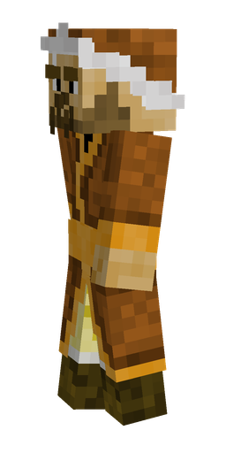 Brown skin: body, left side render