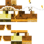 Brown skin: raw texture render