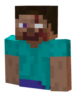 Blue skin: bust render