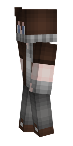 Brown skin: body, left side render