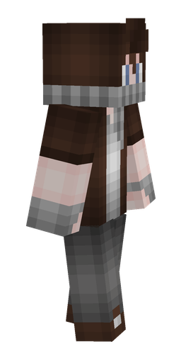 Brown skin: body, right side render