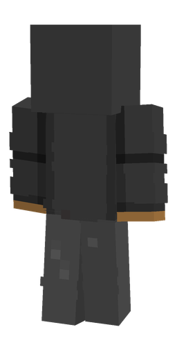 Black skin: body, back render