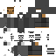 Black skin: raw texture render