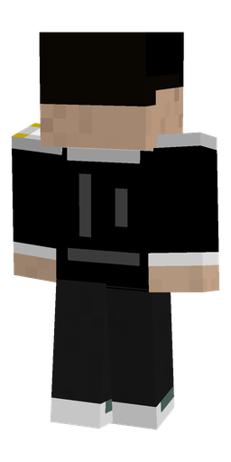 Black skin: body, back render