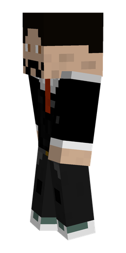 Black skin: body, left side render