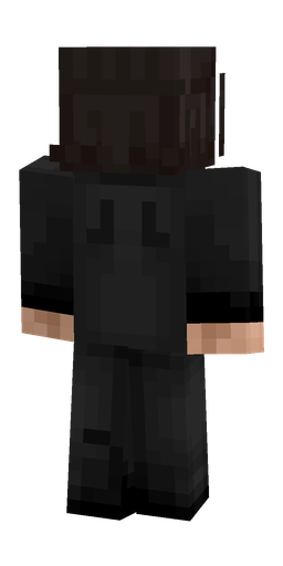Black skin: body, back render
