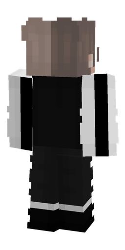 Black skin: body, back render