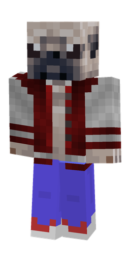 Blue skin: body, front render