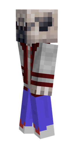 Blue skin: body, left side render