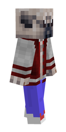 Blue skin: body, right side render