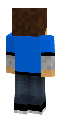 Blue skin: body, back render