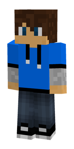 Blue skin: body, front render