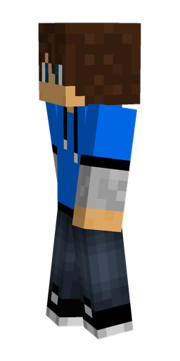 Blue skin: body, left side render
