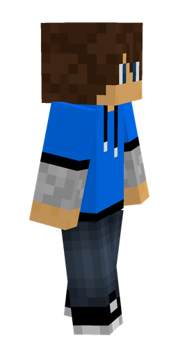 Blue skin: body, right side render