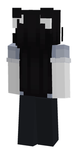 Black skin: body, back render