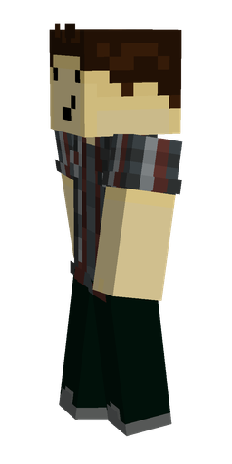 Black skin: body, left side render