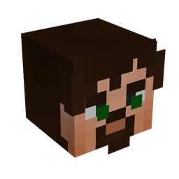 Black skin: head render