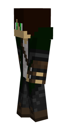 Black skin: body, left side render