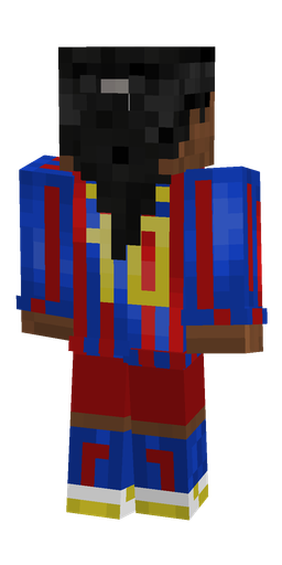 Black skin: body, back render