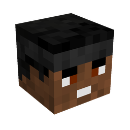 Black skin: head render