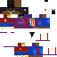 Black skin: raw texture render