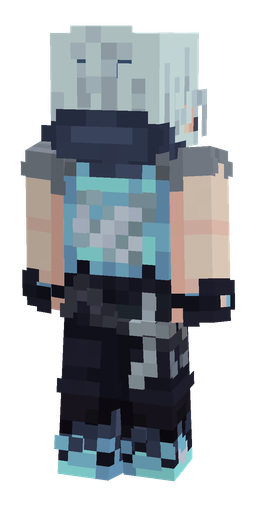 Black skin: body, back render