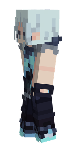 Black skin: body, left side render