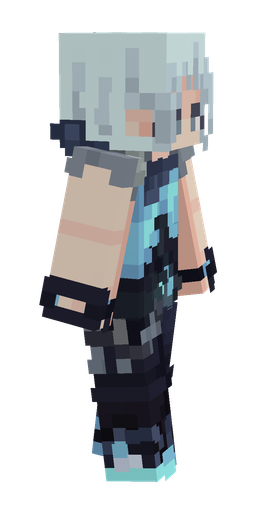 Black skin: body, right side render