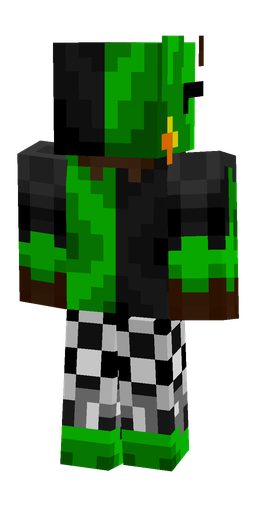 Black skin: body, back render