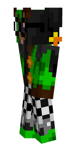 Black skin: body, left side render