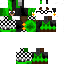Black skin: raw texture render