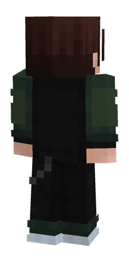 Black skin: body, back render