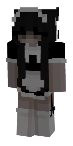 Black skin: body, front render