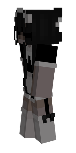 Black skin: body, left side render