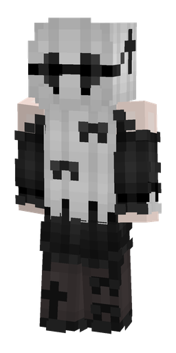 Black skin: body, back render